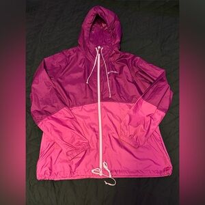 Columbia Magenta Windbreaker Jacket